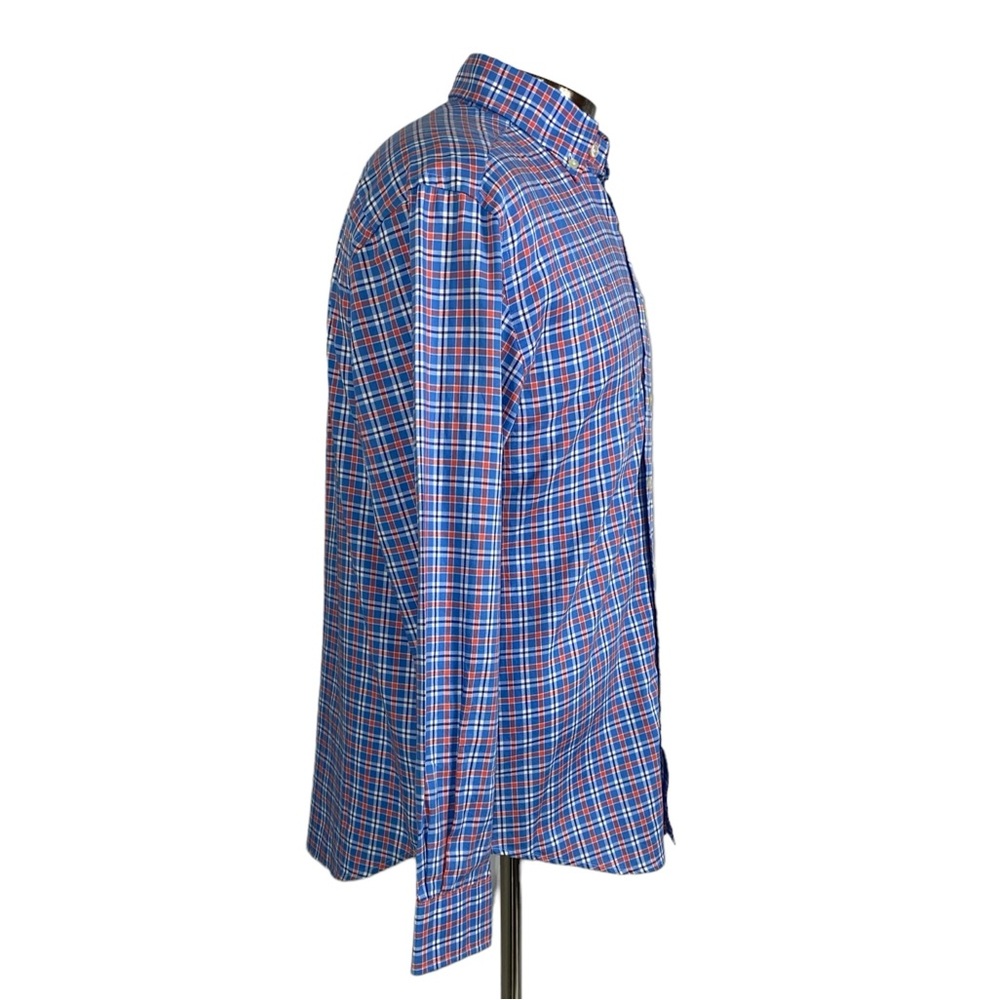 Vineyard Vines Sz S Blue Plaid 100% Cotton Whale Shirt - Picture 5 of 8